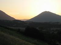 Summer - Sunset over the mountains